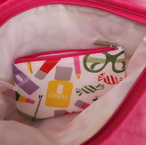 Clinique Beauty Makeup Bag 2 Peice  NWOT - Picture 10 of 12